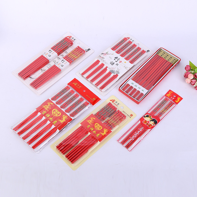 Factory Direct Sales Festive Chopsticks Wedding Celebration Dragon and Phoenix a Pair of Wedding Chopsticks