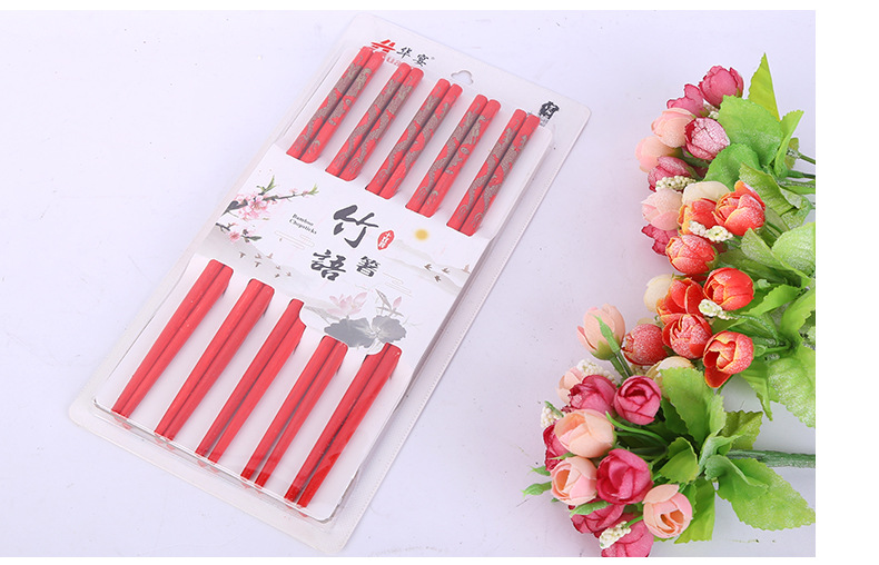 Factory Direct Sales Festive Chopsticks Wedding Celebration Dragon and Phoenix a Pair of Wedding Chopsticks