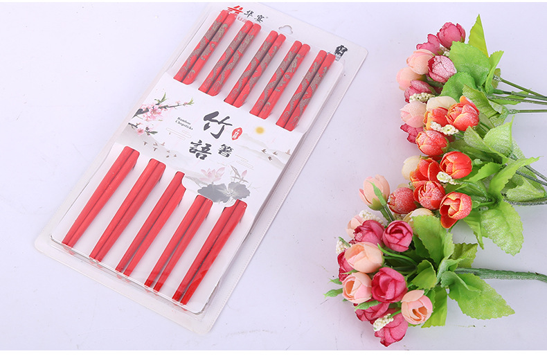 Factory Direct Sales Festive Chopsticks Wedding Celebration Dragon and Phoenix a Pair of Wedding Chopsticks