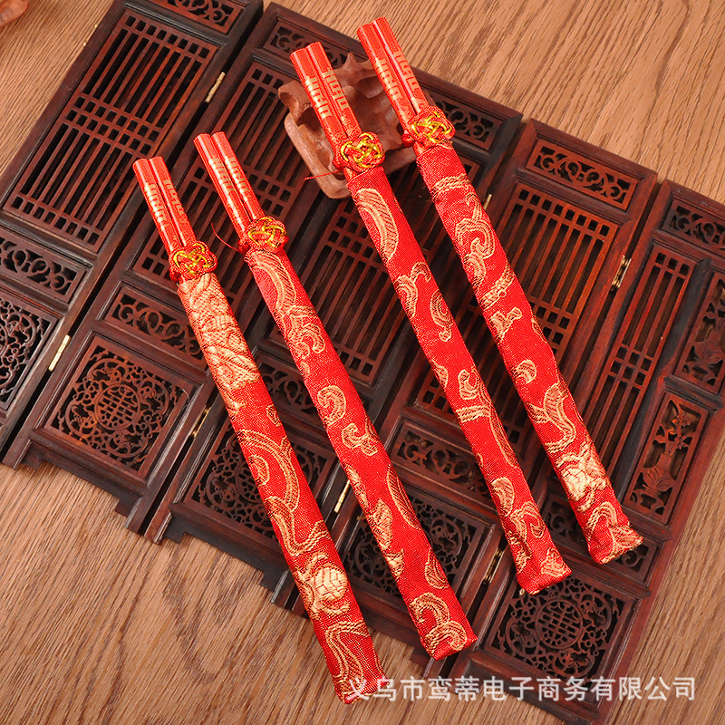 Wedding Chopsticks of Chopsticks Festive Red Chopsticks Wedding Couple Dowry Props Chopsticks Wedding Supplies