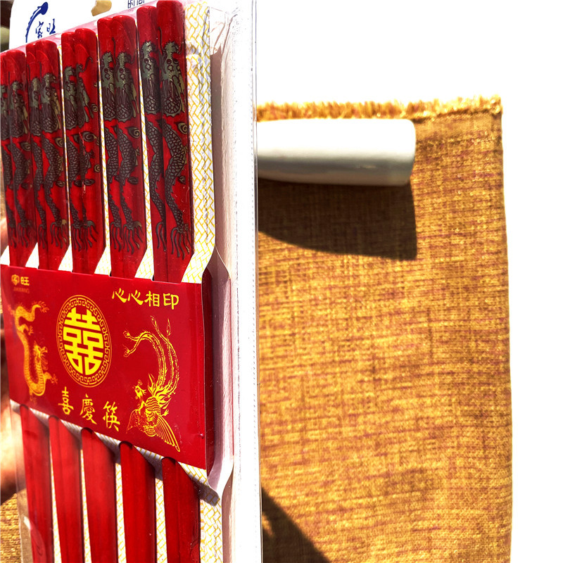 Wedding Chopsticks Red Dragon and Phoenix Set Chopsticks Wedding Wedding Chopsticks