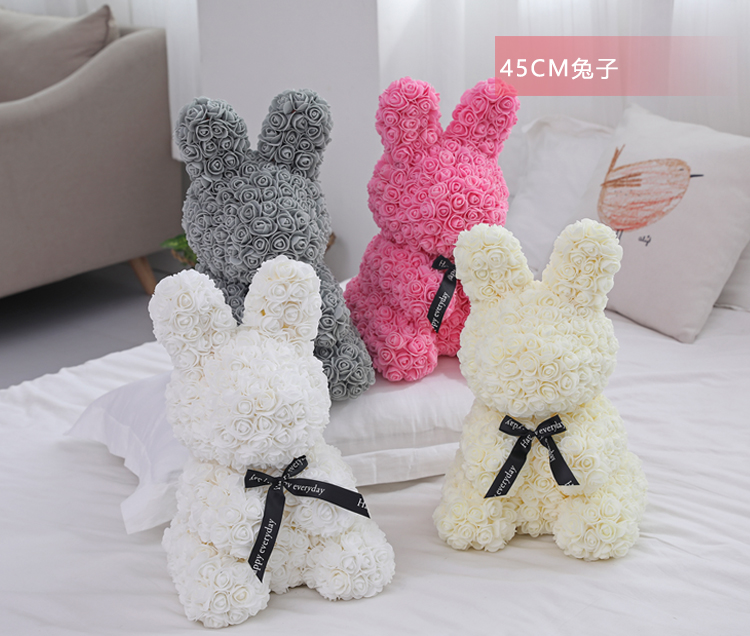 Manufacturer wholesale 70cm rose bear large teddy bear valentine's day hot style love rose bear gift to his girlfriend