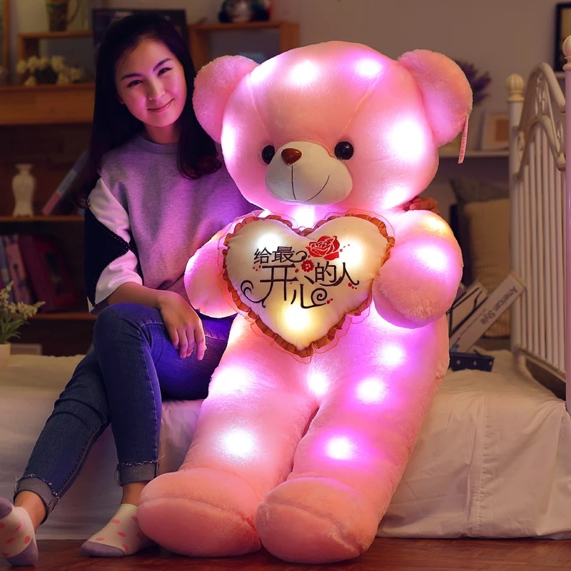 Factory direct recording bear LED teddy bear light emitting toys
