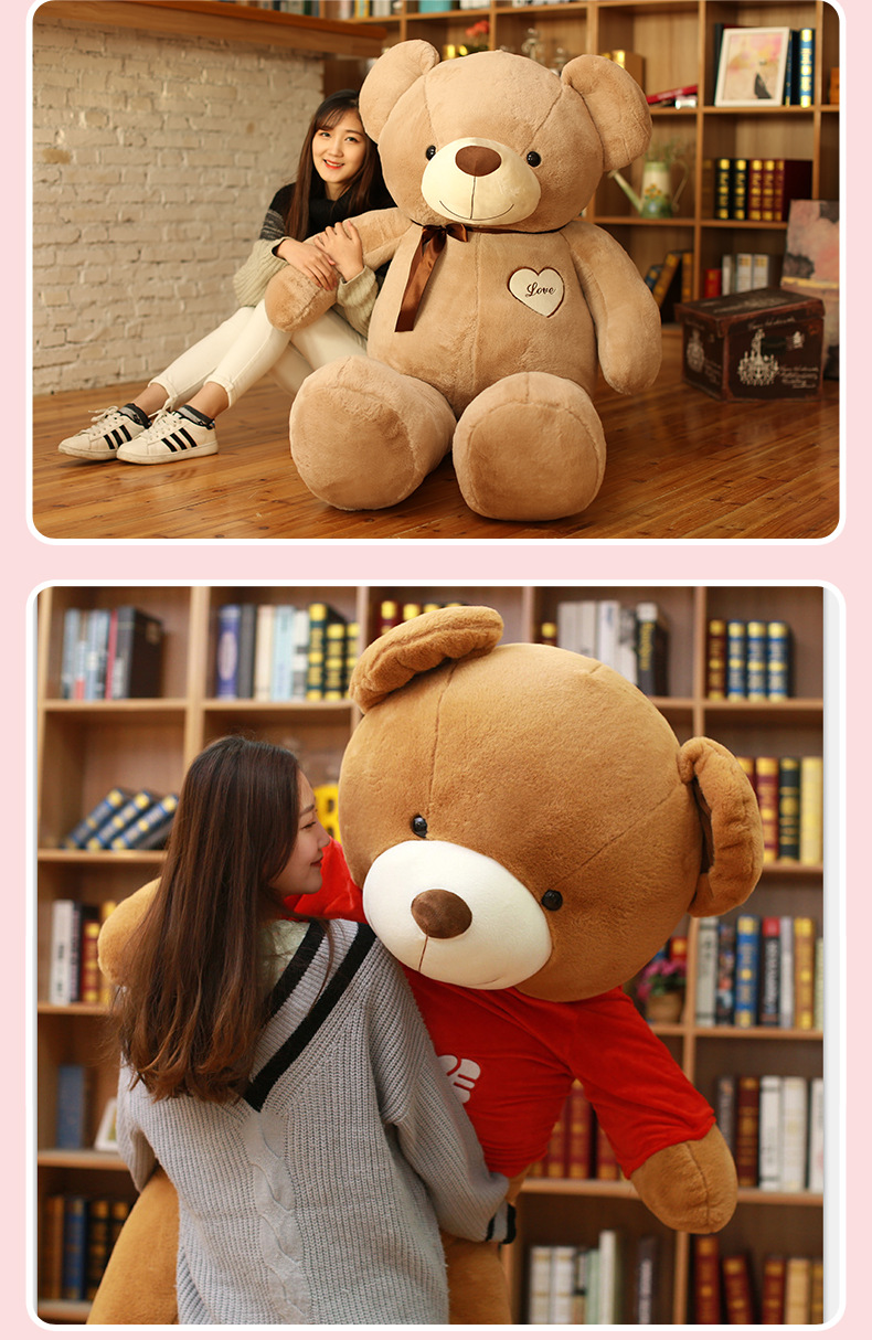 Plush Toy Ribbon Teddy Bear Doll Huggy Bear Ragdoll Get Girls Birthday Gifts Online Sale Free