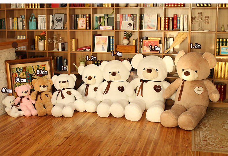 Plush Toy Ribbon Teddy Bear Doll Huggy Bear Ragdoll Get Girls Birthday Gifts Online Sale Free