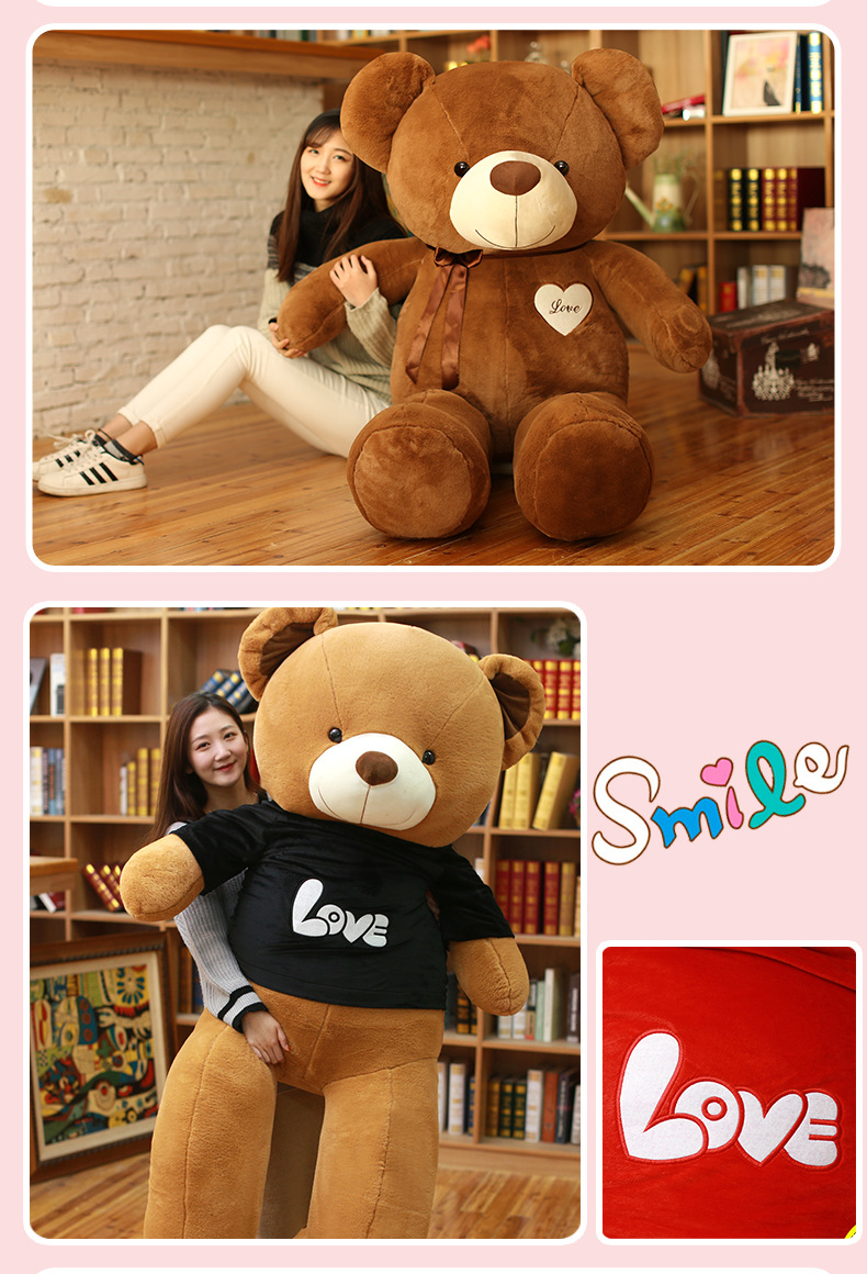 Plush Toy Ribbon Teddy Bear Doll Huggy Bear Ragdoll Get Girls Birthday Gifts Online Sale Free