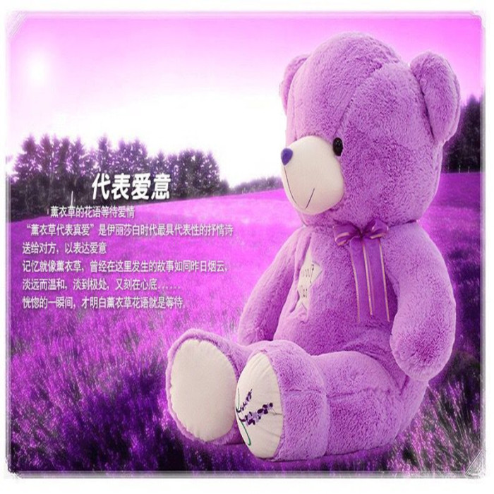 Lavender Bear Purple Teddy Bear Doll Plush Toys BEBEAR Doll