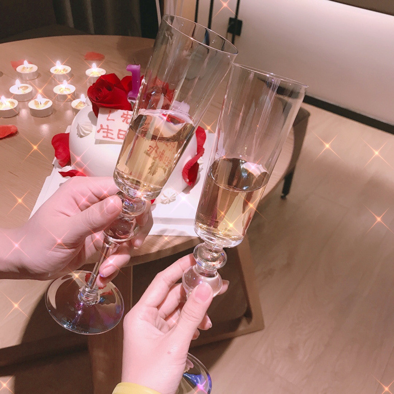 Streamer Rainbow Champagne Glass Crystal Glass Sparkling Wine Glass Dessert Wine Glass Sparkling Wine Cup Ritual Goblet Streamer Rainbow Champagne Glass Crystal Glass Sparkling Wine Glass Dessert Wine Glass Sparkling Wine Cup Ritual Goblet