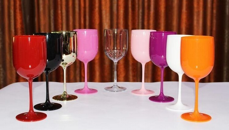 Pink Red Wine Glass Plastic Red Wine Goblet Food Grade as Acrylic PS Plastic Champagne Glass Plastic Juice Cup Pink Red Wine Glass Plastic Red Wine Goblet Food Grade as Acrylic PS Plastic Champagne Glass Plastic Juice Cup