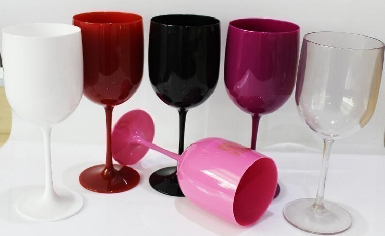Pink Red Wine Glass Plastic Red Wine Goblet Food Grade as Acrylic PS Plastic Champagne Glass Plastic Juice Cup Pink Red Wine Glass Plastic Red Wine Goblet Food Grade as Acrylic PS Plastic Champagne Glass Plastic Juice Cup