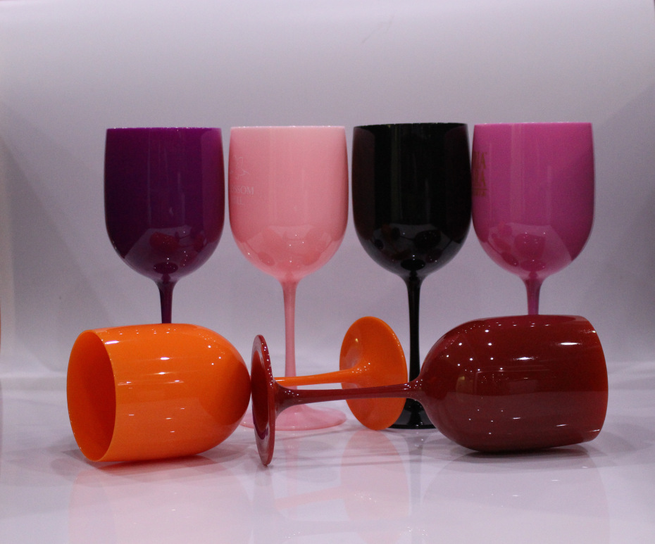 Pink Red Wine Glass Plastic Red Wine Goblet Food Grade as Acrylic PS Plastic Champagne Glass Plastic Juice Cup Pink Red Wine Glass Plastic Red Wine Goblet Food Grade as Acrylic PS Plastic Champagne Glass Plastic Juice Cup