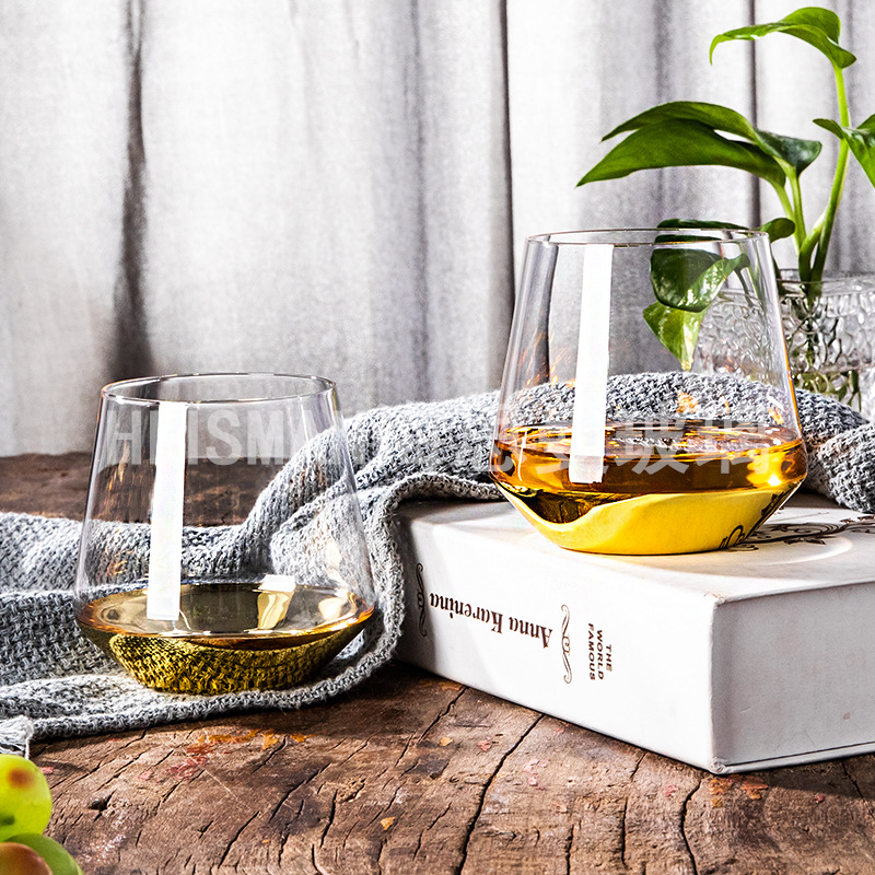 European-Style Gold Rod Crystal Goblet Creative Ion-Plated Wine Glass Western Wine Set Champagne Glass Factory Direct Sales European-Style Gold Rod Crystal Goblet Creative Ion-Plated Wine Glass Western Wine Set Champagne Glass Factory Direct Sales