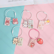 Wedding Keychain Korean Ins Acrylic Keychain Cartoon Student Accessories DIY Creative Keychain Pendant Small Gift