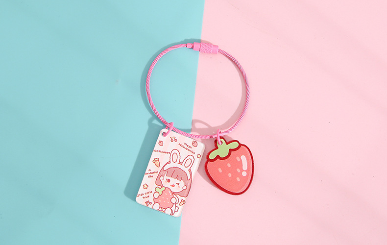 Wedding Keychain Korean Ins Acrylic Keychain Cartoon Student Accessories DIY Creative Keychain Pendant Small Gift
