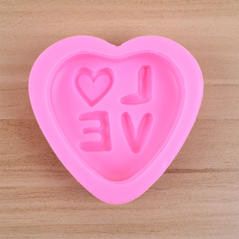 Love Handmade Soap Silicone Mold DIY Letter Love Heart-Shaped Fondant Cake Decoration Candle Mold Spot Wholesale Love Handmade Soap Silicone Mold DIY Letter Love Heart-Shaped Fondant Cake Decoration Candle Mold Spot Wholesale