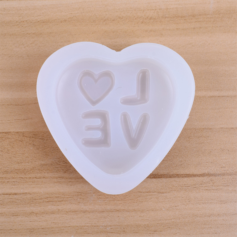 Love Handmade Soap Silicone Mold DIY Letter Love Heart-Shaped Fondant Cake Decoration Candle Mold Spot Wholesale Love Handmade Soap Silicone Mold DIY Letter Love Heart-Shaped Fondant Cake Decoration Candle Mold Spot Wholesale