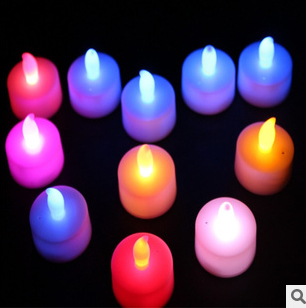 Valentine's day glow electronic candle light led candle lamp wedding candles