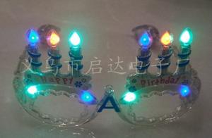 Factory direct LED flash glasses glow glasses birthday candle glasses glow glasses