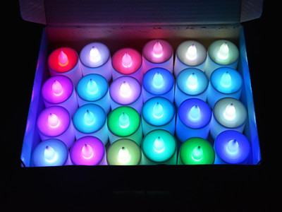 Simulation LED electronic candle fashionable glow smokeless candle romantic proposal birthday matching package series