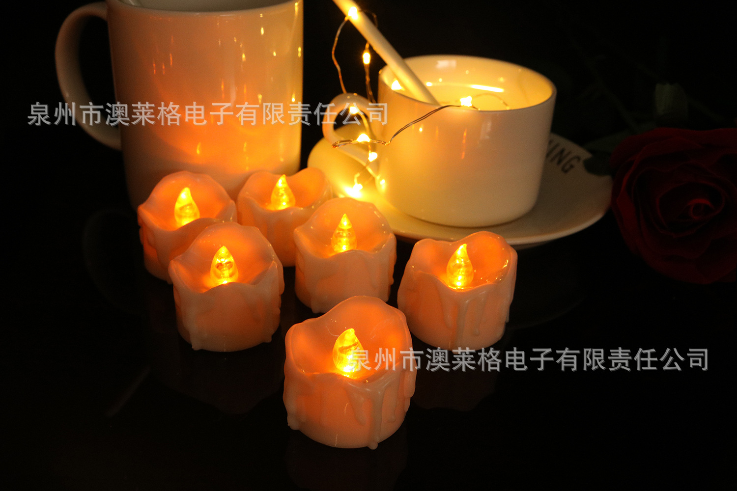 Glow Candle  Candle Light Simulation Candle Christmas Halloween Party Decoration Light-Emitting Candle Light Night Light