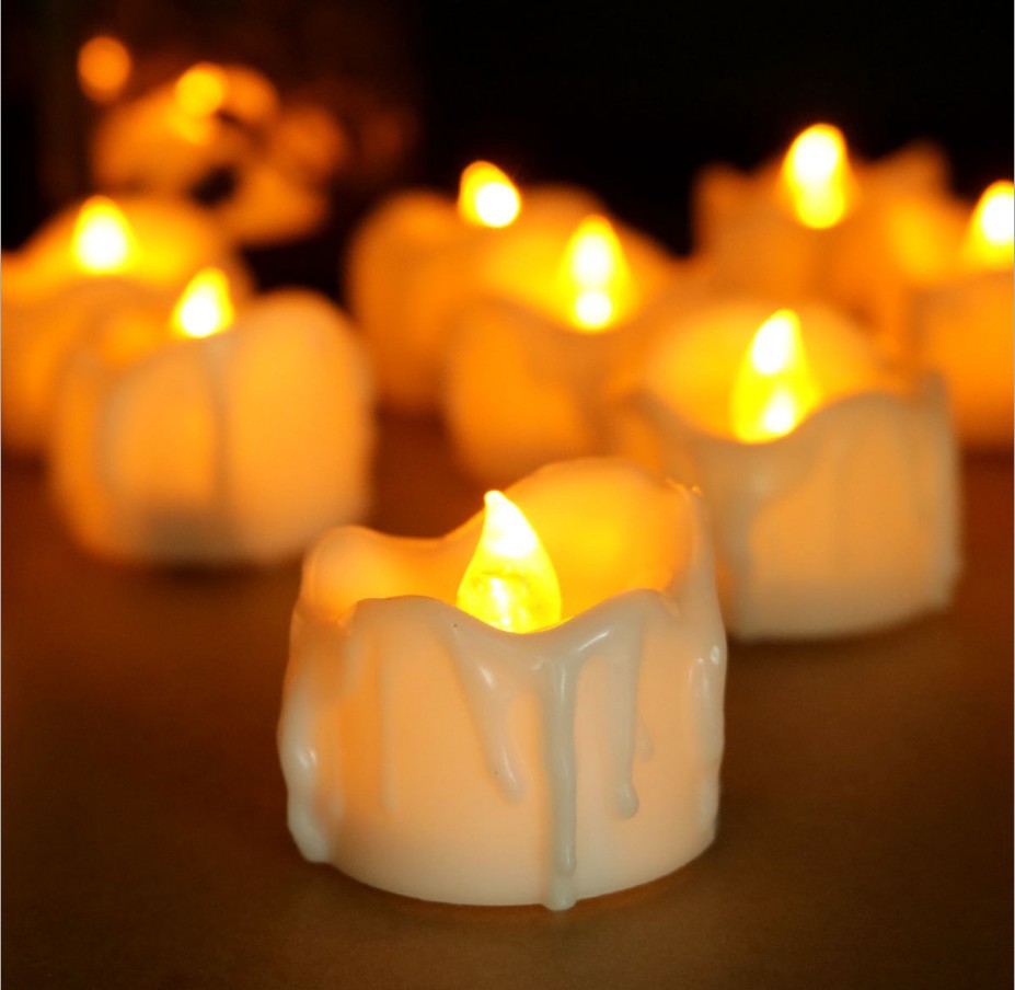 Glow Candle  Candle Light Simulation Candle Christmas Halloween Party Decoration Light-Emitting Candle Light Night Light