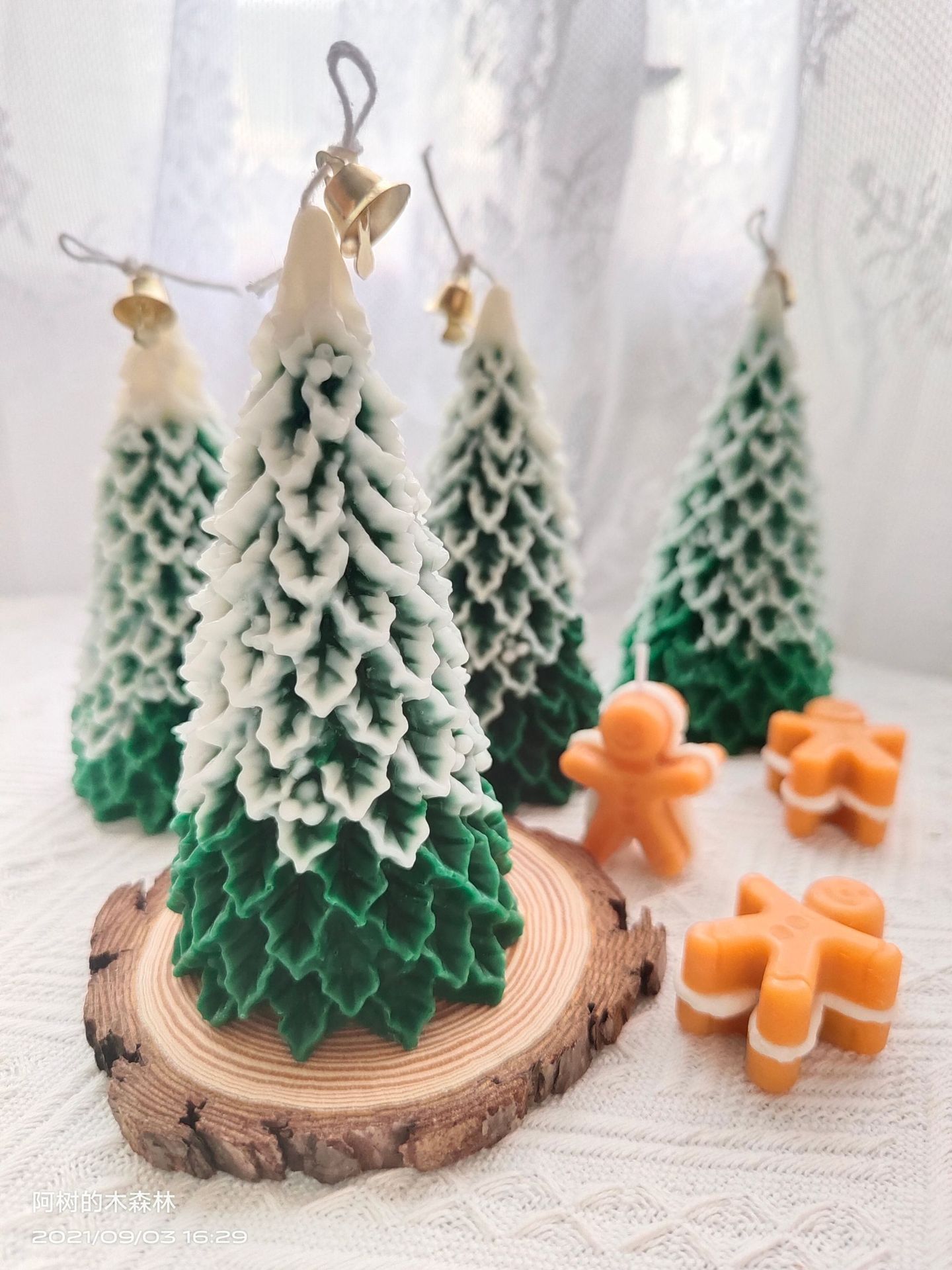 Glow Candle  New Year Gift Gift Gift Big Bean Wax Fragrance Gloves Bear Gingerbread Man Elk Wool