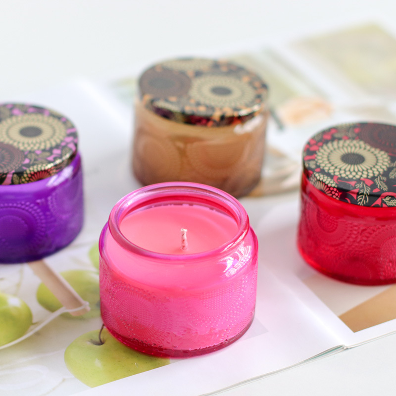 Cup Candlelight Starry Sky Fantasy Home Companion Hand Gift Aromatherapy Candle Cup Small Embossed Star Cup Glow Candle