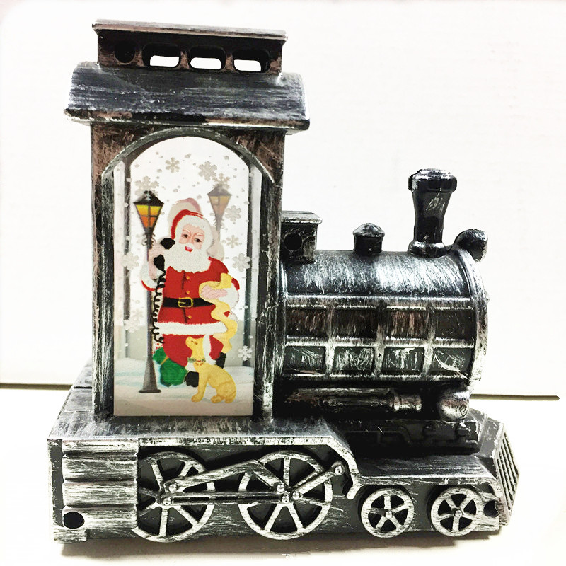 Factory Direct Sales Hot Small Wind Lamp Craft Desktop Decoration Candle Lamp Led Creative Glow Locomotive Night Light