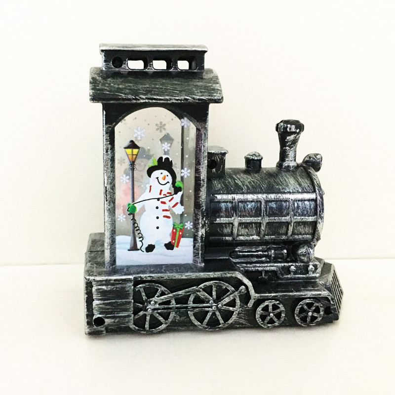 Factory Direct Sales Hot Small Wind Lamp Craft Desktop Decoration Candle Lamp Led Creative Glow Locomotive Night Light