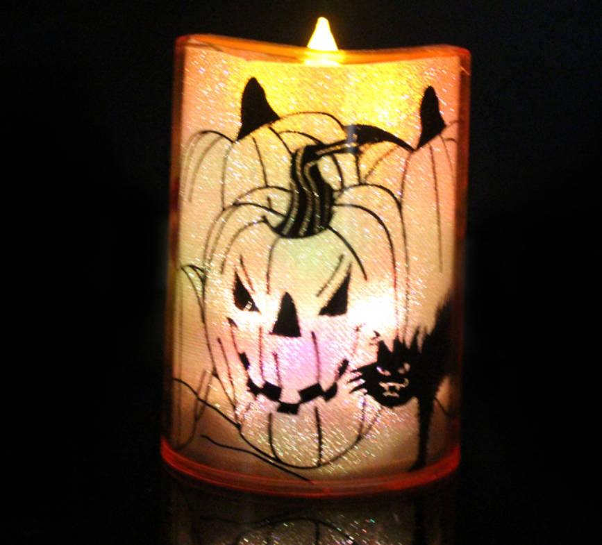Festive decorations glow simulation candle LED flash candle Halloween electronic candle decoration props
