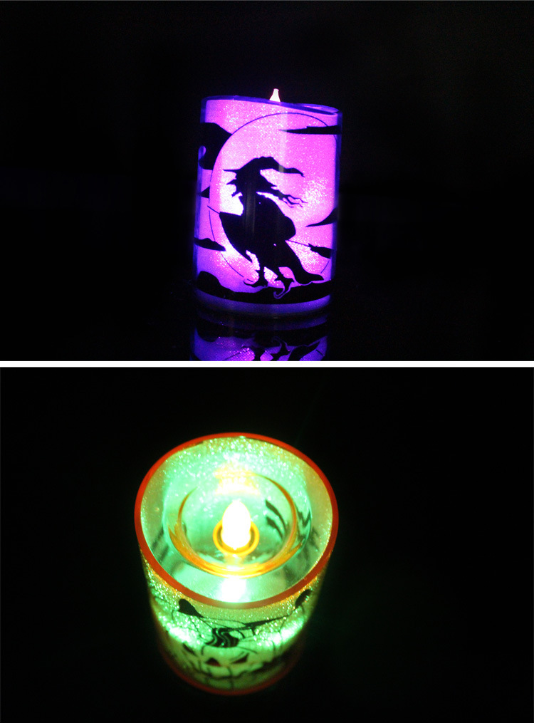 Festive decorations glow simulation candle LED flash candle Halloween electronic candle decoration props