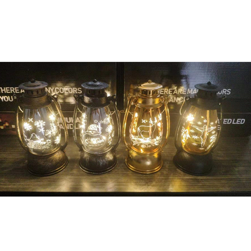 Glow Candle  Electronic Candle Christmas Candle Halloween Decoration Retro LED Lantern Storm Lantern Craft Gift