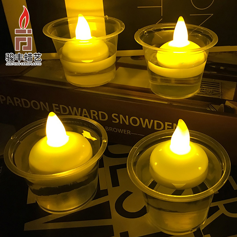 Glow Candle  Induction Light When Water Meets Water Waterproof Candle Light Creative Atmosphere Candle