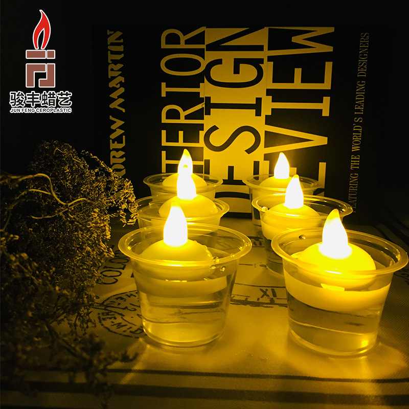 Glow Candle  Induction Light When Water Meets Water Waterproof Candle Light Creative Atmosphere Candle