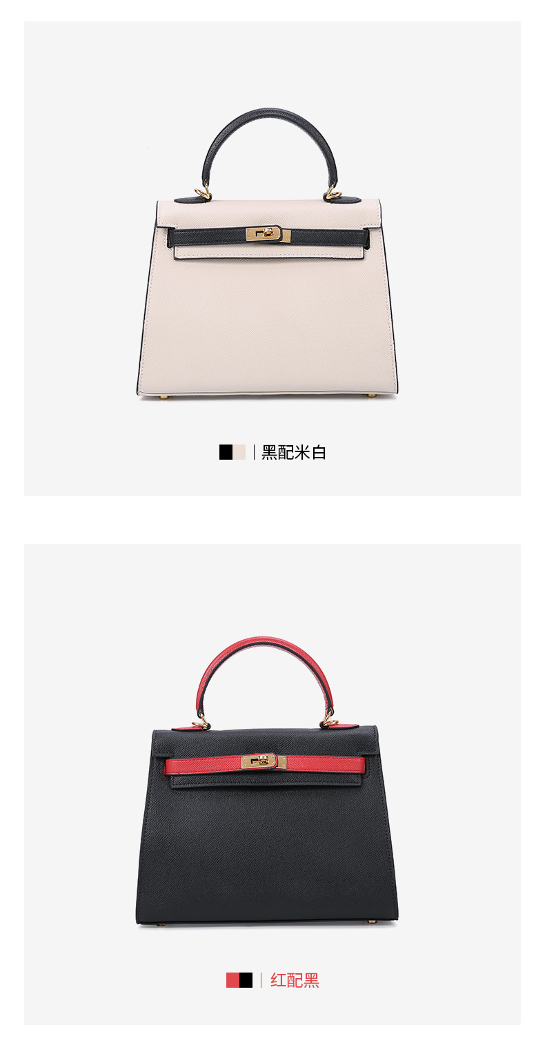 Women's Cow Leather Bag 2021 New Kelly Bag Red Bag Portable Wedding Bride Birkin Bag wedding Bag Women's Cow Leather Bag 2021 New Kelly Bag Red Bag Portable Wedding Bride Birkin Bag wedding Bag