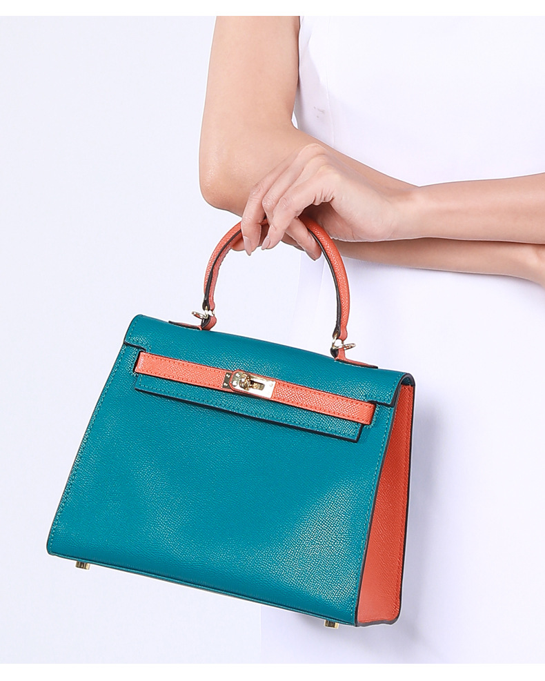 wedding Bag 2021 New Kelly Bag Milky White Bag Portable Wedding Bride Birkin Bag Contrast Color Crossbody Women's Bag wedding Bag 2021 New Kelly Bag Milky White Bag Portable Wedding Bride Birkin Bag Contrast Color Crossbody Women's Bag