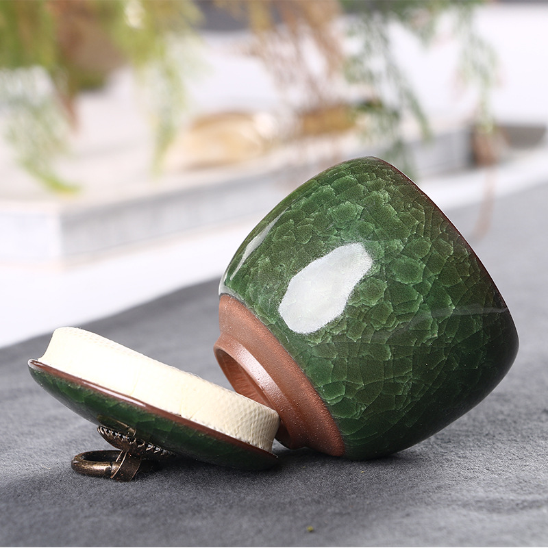 Ice Crack Colorful Sealed Small Jar Portable Tea Containers Cream Traditional Chinese Medicine Small Porcelain Cans Mini
