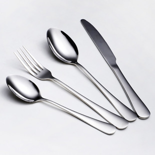 steel lengthened mixing spoon square shape long ice spoon plated titanium PVD colorful dessert shop tableware gifts