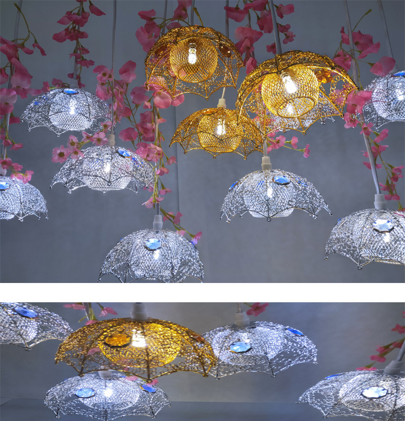 Wedding Lighting Props Golden Love Umbrella Chandelier Lighting Wedding Hall Stage Ceiling Layout Luminous Ornaments Wedding Lighting Props Golden Love Umbrella Chandelier Lighting Wedding Hall Stage Ceiling Layout Luminous Ornaments