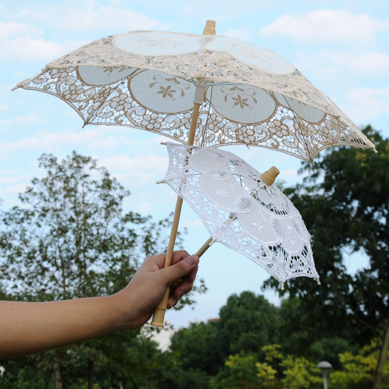 Wedding Lace Umbrella Lace Craft Umbrella Lace Umbrella White Bride Lace Umbrella Photography Props Wedding Supplies Wholesale