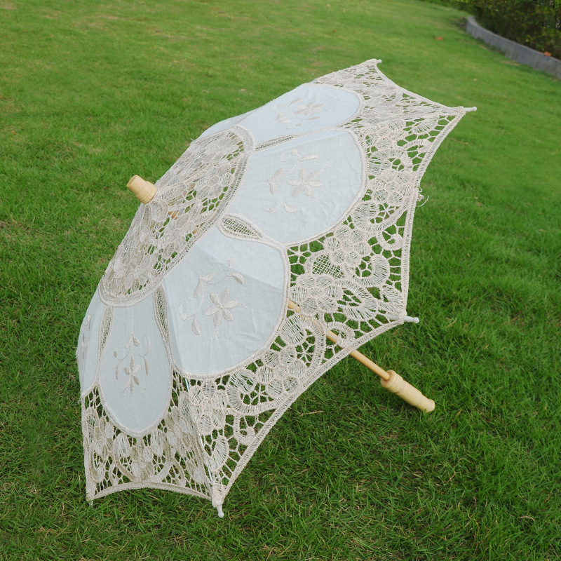 Wedding Lace Umbrella Lace Craft Umbrella Lace Umbrella White Bride Lace Umbrella Photography Props Wedding Supplies Wholesale