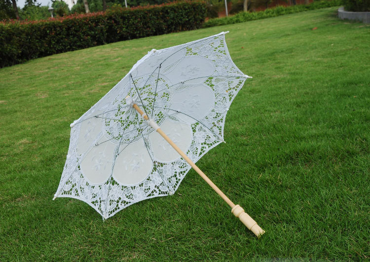 Wedding Lace Umbrella Lace Craft Umbrella Lace Umbrella White Bride Lace Umbrella Photography Props Wedding Supplies Wholesale
