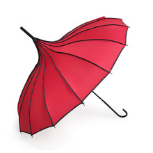 Outdoor Sun Covering Large Umbrella Long Handle Straight Rod 16 Bone Pagoda Umbrella Bride Wedding Umbrella Advertising Formulation Long Handle Umbrella Spot Outdoor Sun Covering Large Umbrella Long Handle Straight Rod 16 Bone Pagoda Umbrella Bride Wedding Umbrella Advertising Formulation Long Handle Umbrella Spot