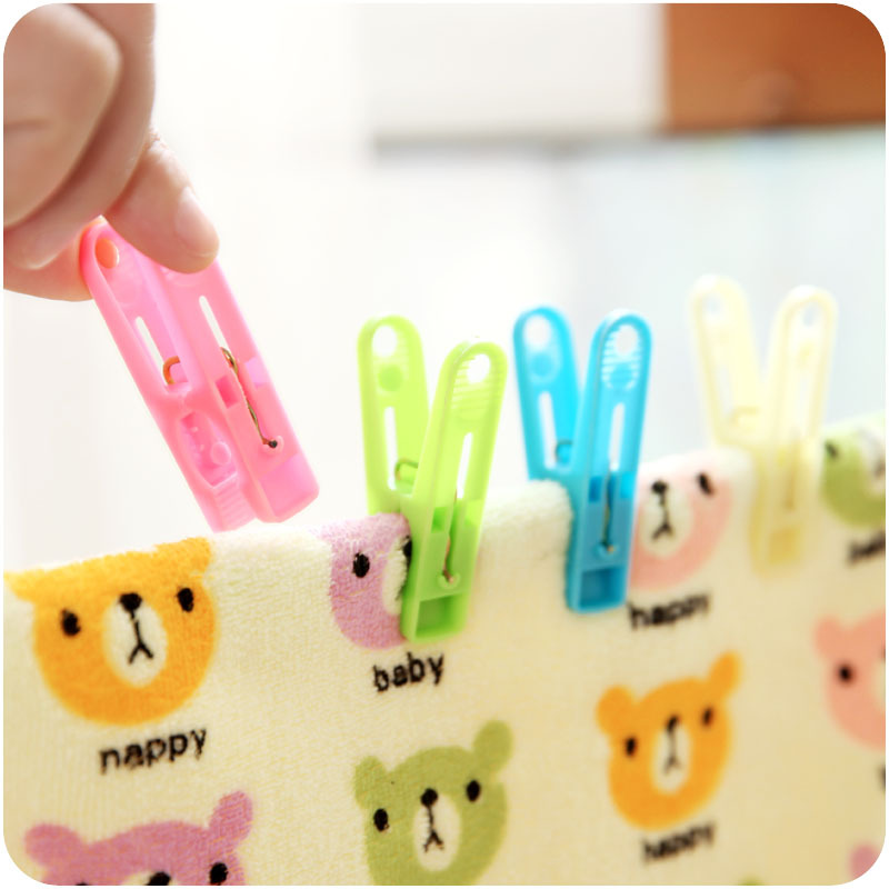 Plastic Drying Clip Thick Plastic Clip Windproof Clip Underwear Clothes Socks&#039; Clip Clothes Pin 20 Pieces