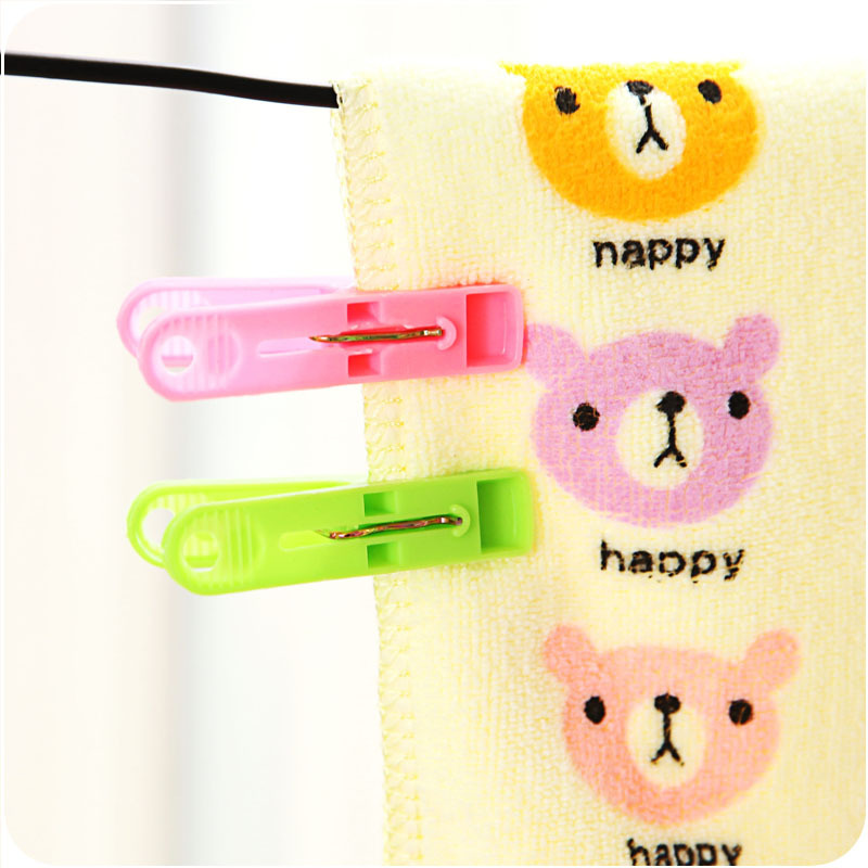 Plastic Drying Clip Thick Plastic Clip Windproof Clip Underwear Clothes Socks&#039; Clip Clothes Pin 20 Pieces