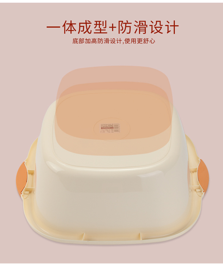 Binaural square washbasin plastic basin thickened baby washbasin children's foot basin environmental protection PPwashbasin Binaural square washbasin plastic basin thickened baby washbasin children's foot basin environmental protection PPwashbasin