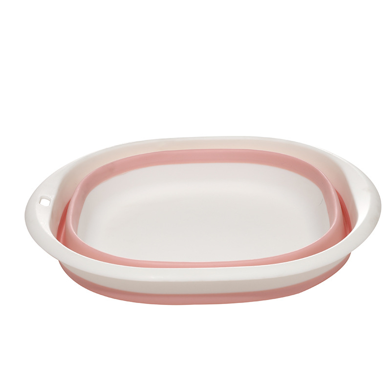 Home Folding Basin Bathroom Laundry Basin Vegetable Basin Outdoor Portable Plastic Basin Multifunctional Retractable Washbasin