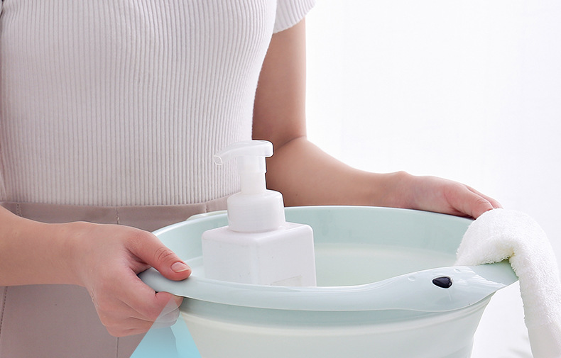 Wholesale Children's Folding Basin Plastic Basin Hanging Baby Washbasin Daily Necessities Wholesale Children's Folding Basin Plastic Basin Hanging Baby Washbasin Daily Necessities