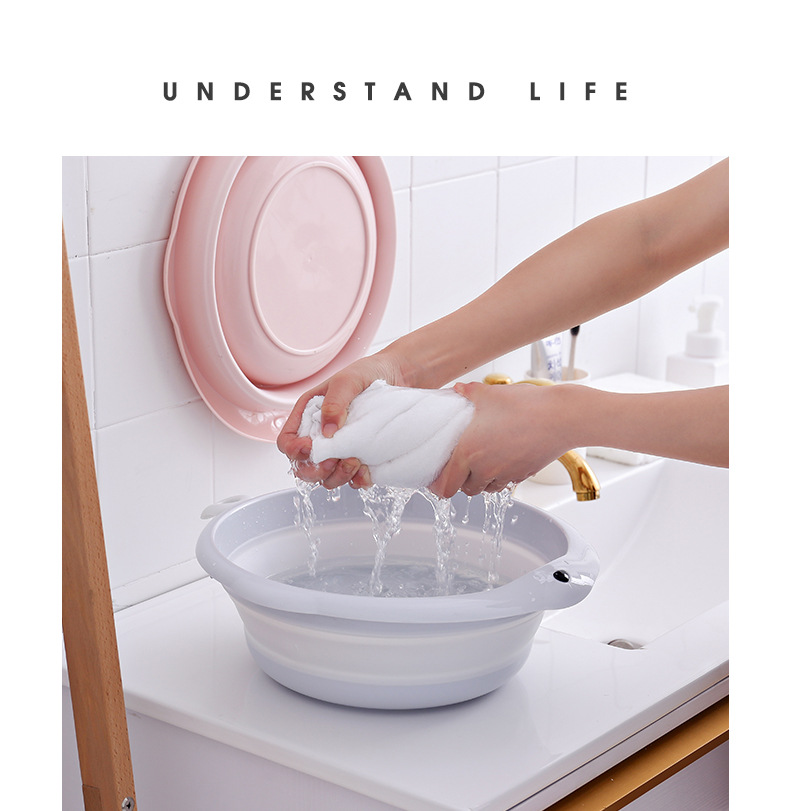 Wholesale Children's Folding Basin Plastic Basin Hanging Baby Washbasin Daily Necessities Wholesale Children's Folding Basin Plastic Basin Hanging Baby Washbasin Daily Necessities