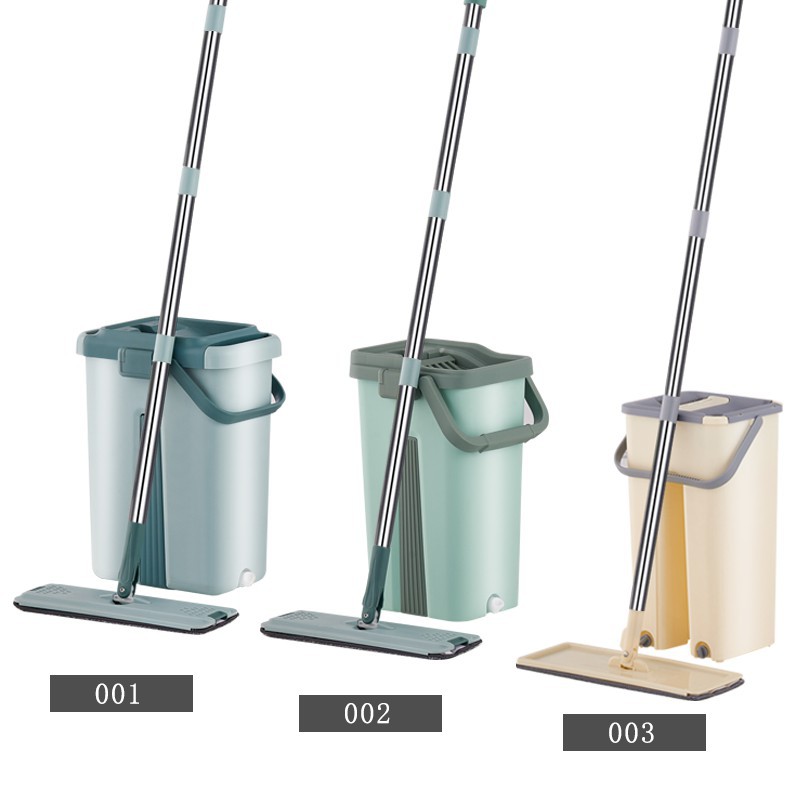 Lazy Mop Hand Wash-Free Household Rotating Flat Mop Floor Mop Wet and Dry Pier Tobo Para Coleto Set